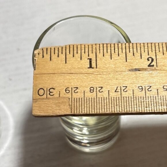 Set Of 2 Clear Glass Shot Glasses 3 Inch Tall Classic Design - Picture 5 of 5